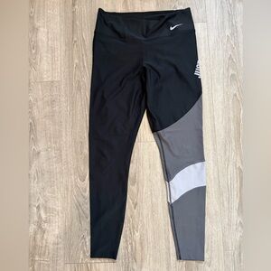 Nike Black and Gray Leggings